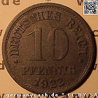 Ersatzmünze 10 Pfennig - Jaeger Nr. 299