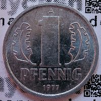 1 Pfennig - 3. Münzserie der DDR - Jaeger-Nr. 1508