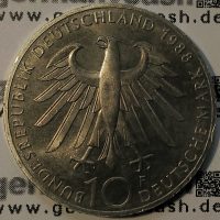 10 Deutsche Mark - 100. Todestag von Carl Zeiß - Jaeger-Nr. 444
