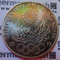 Bildseite - 10 DM - Olympische Sommerspiele 1972 - Olympisches Feuer - Jaeger-Nr. 405
