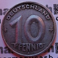 10 Pfennig - 1. Münzserie der DDR - Jaeger-Nr. 1503