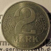 2 Mark - 3. Münzserie der DDR - Jaeger-Nr. 1516