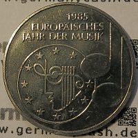 5 Deutsche Mark - Europäisches Jahr der Musik - Jaeger-Nr. 437