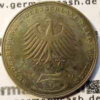 5 Deutsche Mark - Gotthold Ephraim Lessing - Jaeger-Nr. 429