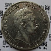 5 Mark - Wilhelm II. - Deutscher Kaiser - König von Preußen - Jaeger Nr. 104