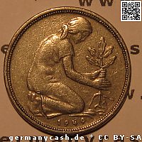 Bildseite - 50 Pfennig - Bank deutscher Länder - Jaeger-Nr. 379